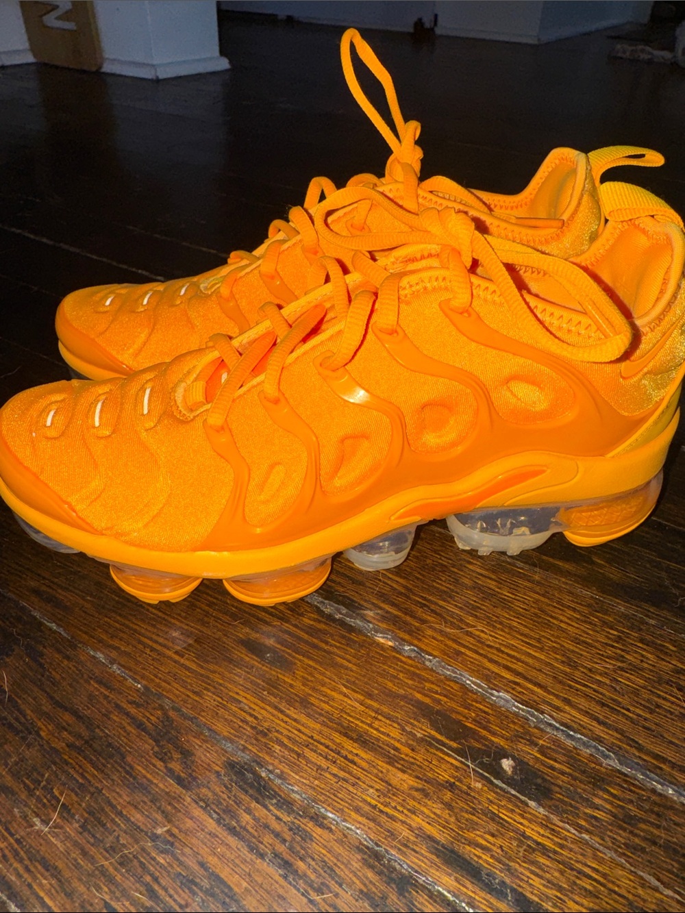 Nike Women's Bright Orange Lace-Up Running Sneakers